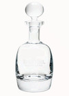 Buffalo Trace Barrel Whiskey Decanter Glass Etched Logo Barware