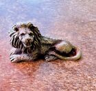 Vintage Pewter Lion Figurine Collectible 