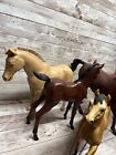 Breyer Lot Of 6 Vintage Toy Horses With 29 Accessory Pieces Rare-saddles Hat Etc