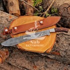 Handmade High Carbon Steel 18 Inches Machete Sword   Leather Sheath   Best Gift
