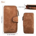 Women Lady Soft Leather Wallet Long Clutch Card Phone Holder Purse Pouch Handbag