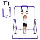 Gymnastics Bar For Kids adjustable Height Gymnastic Horizontal  W  Yoga Mat