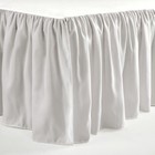 Ruffle Crib Skirt  16  Drop  Gray