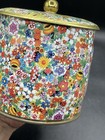 Vintage Daher Metal Floral Tin Lid England Tea Canister Jar Chintz Read