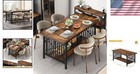 Rustic Farmhouse 70 8  Dining Table - Perfect For Family Gatherings   Work