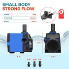 530 Gph Submersible Water Pump Adjustable Fish Tank Aquarium Fountain Pond 45w