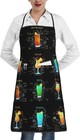 Chef Bib Aprons With Pockets For Women  Cute Apron For Kitchen Cooking Baking Gr