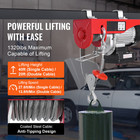 Electric Hoist Crane Winch 1320 Lbs 328 Ft Wireless   14 Ft Wired Remote