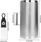 12  X 6  Stainless Steel Guiro Instrument Latin Percussion Metal Guiro Shaker Wi