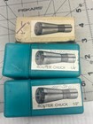 3pc Router Chuck Collet Lot 1 4   Two 1 2 Inch With Cases Unbranded