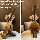 Ukulele Wood Folding Portable Stand For Mandolins And Stand-wood