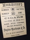 Moorhouse s No 6 Cigars Victorian Trade Card Cigar Store Indian Statue
