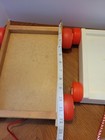 Lot Of 2 Vintage Sandberg   Playskool Wooden Block Wagons Pull Toys