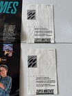 Vintage Super Nintendo Snes Inserts Lot Poster Manuals Nintendo Power Mario Oem