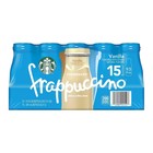 Starbucks Frappuccino Vanilla Chilled Coffee Drink 15 Ct 9 5 Fl Oz Bottles