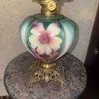 Antique 22    Gwtw Banquet Parlor Glass Original Oil Lamp