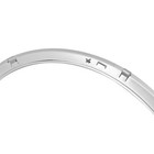  Headlight Bezel Headlamp Trim Ring Compatible With 2007-2015 Mini Pair Silvery