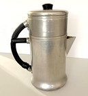 Vintage Wear-ever Drip Coffee Pot No  966 Art Deco  Aluminum W Bakelite Handles