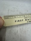 Vintage First National Bank Abilene Texas Advertising Plastic Ruler