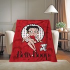 Betty Boop Cartoon Microplush Fleece Blanket Lightweight Ultra Soft Throw 50x60