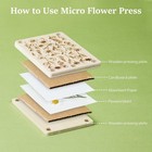 Mini Flower Press Kit 2 5x4 Inch Portable Pocket Plant Leaf Drying Craft Tool