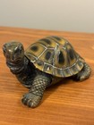 Pair Of Vintage Resin Turtles  4 5    Each  Very Intricately Detailed  Excel Cond