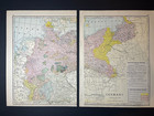   xlarge   1922 Map Of Germany Fm 1922 Cram s Home-library Atlas See Descrip