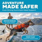 Dog Life Jacket Adjustable Reflective Life Vest Orange Medium