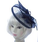 Navy Hat Fascinator Clip  weddings  Ascot Races Prom B13
