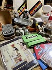 Junk Drawer Lot Odds   Ends Vintage Antique Smalls Tins Collectibles   More 2lbs