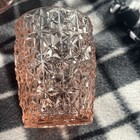 Jeanette Holiday Buttons   Bows  Mixed Lot Of 19 Pieces Pink Depression Glass
