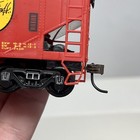 3 Bachmann Santa Fe Flyer Ho Electric Train Hopper Gondola Caboose  00647