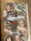 Antique 1905 Victorian Die-cut Children   Birds Illustrated Wall Calendar