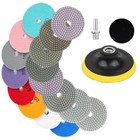 4 Inch 50-6000grit Diamond Polishing Pads Kit Wet dry For Granite Stone Concrete