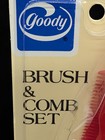 New Vintage 1982 Goody Red Hair Brush   Comb Set Nylon Bristles Purse Size 8122