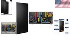 Heavy-duty Black Texture Pegboard Panels - Set Of 2 For Ultimate Organization