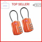 2 Pack Tsa Approved Travel Combination Cable Luggage Locks For Suitcases   Backp