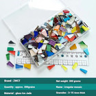 Black Mixed Irregular Mosaic Glass Mosaic Tiles Pieces  300g Mosaic Diy Set