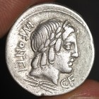 Cupid Riding Goat Denarius Ancient Roman Republic Silver Coin 85bc Fonteius
