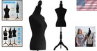 Female Dress Form Mannequin Torso Adjustable Height Stable Tripod Display