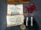 Antique J h  Bunnell No 4 D d  Oak Medical Quack Apparatus W Original Pamphlet
