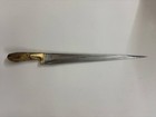 Antique Rare Peshkabz Brass Damascus Khyber Stag Dagger Dirk Collectible