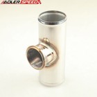 2 5  Od Stainless Steel Blow Off Valve T Pipe For Tail 50mm Bov Flange Pipe Tube