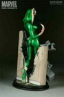 Marvel Sideshow Rogue Exclusive Statue Comiquette With Print Adam Hughes X-men