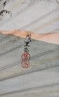 Japanese Sensu Hand Painted Silk Folding Fan Signed 15 5  Wide Vintage 