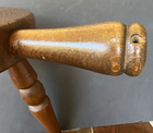 Vintage Wood 3-legged Milking Stool With Handle 11 5 
