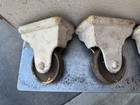 Set Of 4 Vintage Antique J  Baum Safe   Lock Co  Cast Iron Safe Caster Wheels