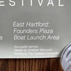 Vintage Hartford Connecticut July 4th River Festival Poster Travelers Insurance