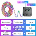 Upgraded Solar Led Strip Flexible Lights 8 Lights Mode Waterproof Outdoor Decor