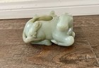 Vintage Chinese Celadon Jade Brush Washer From Jade Dealer In Beijing China